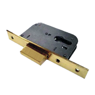 Dead Bolt Lock - 45mm - Satin Brass Fin